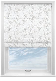 Laura Ashley Pussy Willow, Dove Grey - Roman Blind